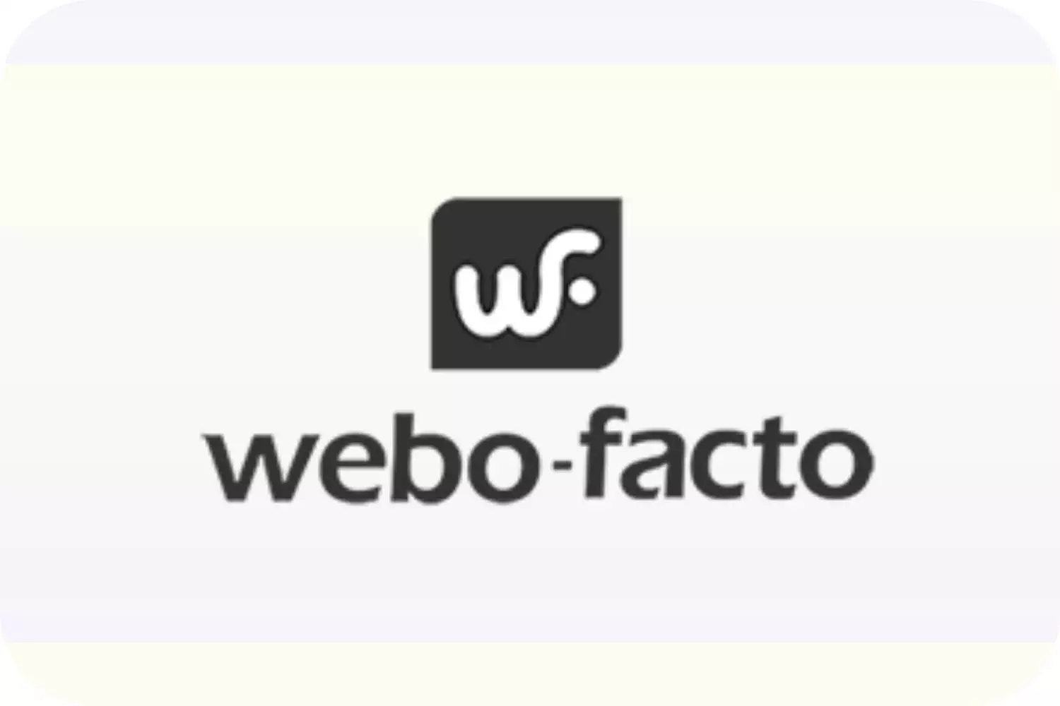 Logo de l'entreprise webo-facto